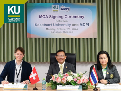 Signing Ceremony of the Memorandum of Agreement on Academic and Research Collaboration between Kasetsart University and MDPI