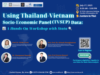 Using Thailand-Vietnam Socio-Economic Panel (TVSEP) Data: A Hands-On Workshop with Stata