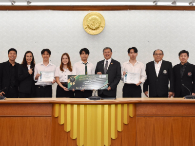 ร่วมแสดงความยินดีกับนิสิต มก. ที่ได้รับรางวัล โครงการประกวดผลงาน ”ผู้กล้าท้า AI” สำหรับนิสิต มก.